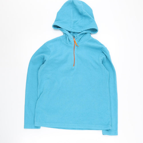 Mountain Warehouse Boys' Blue 13 Years Hooded Fleece Hoodie