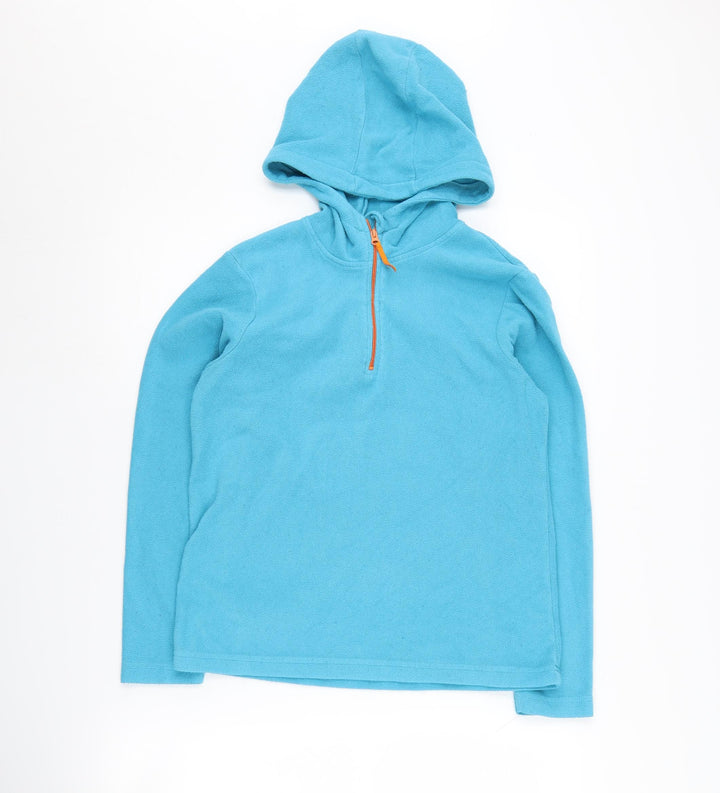 Mountain Warehouse Boys' Blue 13 Years Hooded Fleece Hoodie