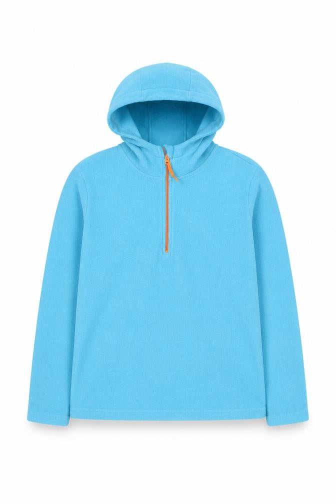 Mountain Warehouse Boys' Blue 13 Years Hooded Fleece Hoodie