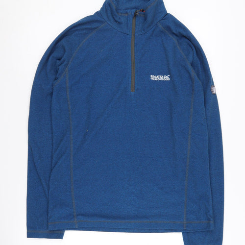 Regatta Men's Blue 1/4 Zip Sweatshirt - Size M Outdoor