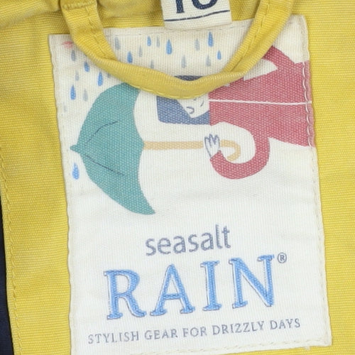 Seasalt Women's Yellow Rain Coat Jacket UK 10
