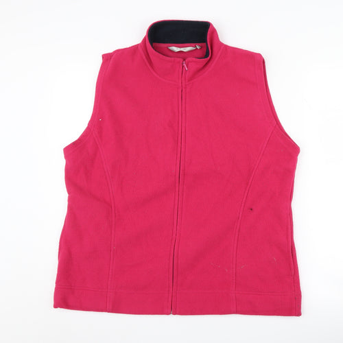 EWM Women's Red Fleece Waistcoat L