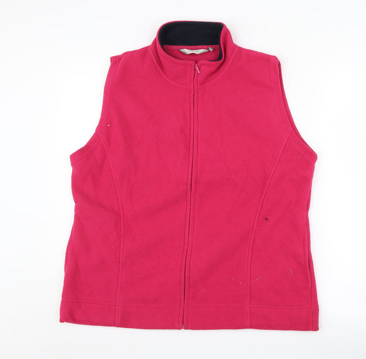 EWM Women's Red Fleece Waistcoat L