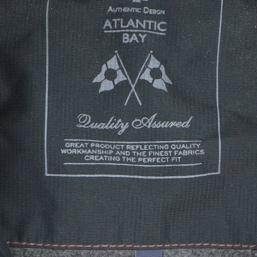Atlantic Bay Men's Black Hooded Puffer Jacket M