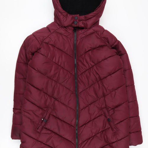 Marks and Spencer Girls Red Puffer Jacket 12-13 Years