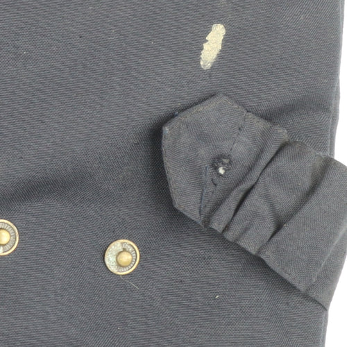 Euro Denim Men's Blue Waistcoat M with Pockets