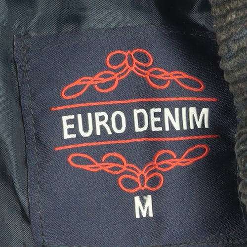 Euro Denim Men's Blue Waistcoat M with Pockets