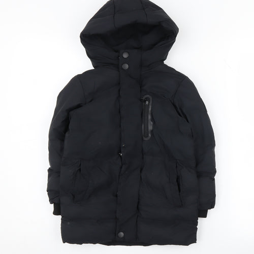 Next Boys Black Puffer Jacket, 3 Years, Mid-Length Winter Coat