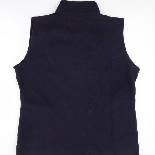 EWM Women's Blue Fleece Waistcoat, L, Casual Zip