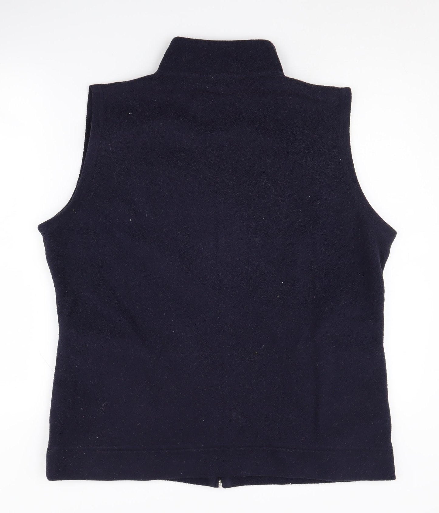 EWM Women's Blue Fleece Waistcoat, L, Casual Zip