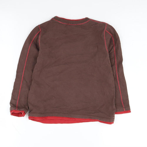 Tintin Boys Brown Graphic Print Pullover Sweatshirt 11-12 Years