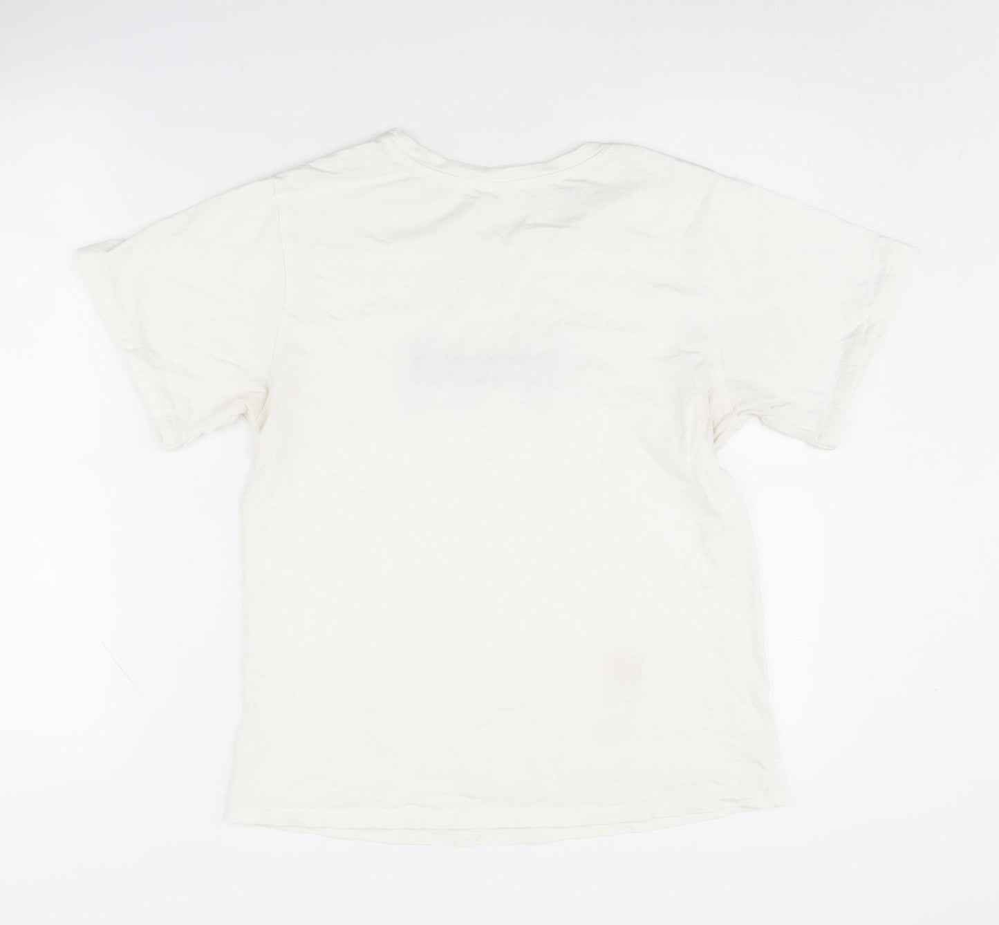 Mango Women's White Basic Cotton T-Shirt Size S