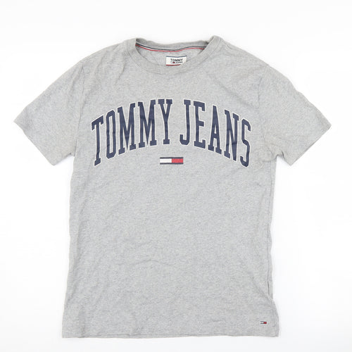 Tommy Jeans Men's Grey XS Logo T-Shirt