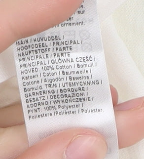 River Island Women's Zebra Print T-Shirt, Size 10, White