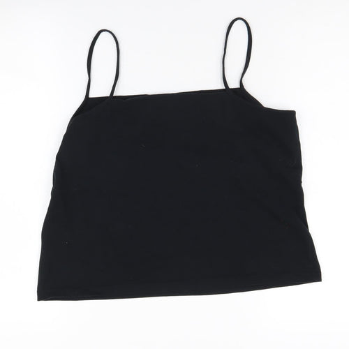 Racing Green Black Camisole Tank Top, Size 18, Cotton Blend