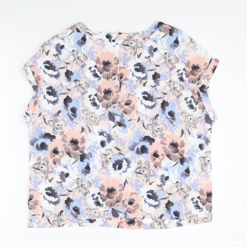Next Women's Multicoloured Floral Blouse Size 14