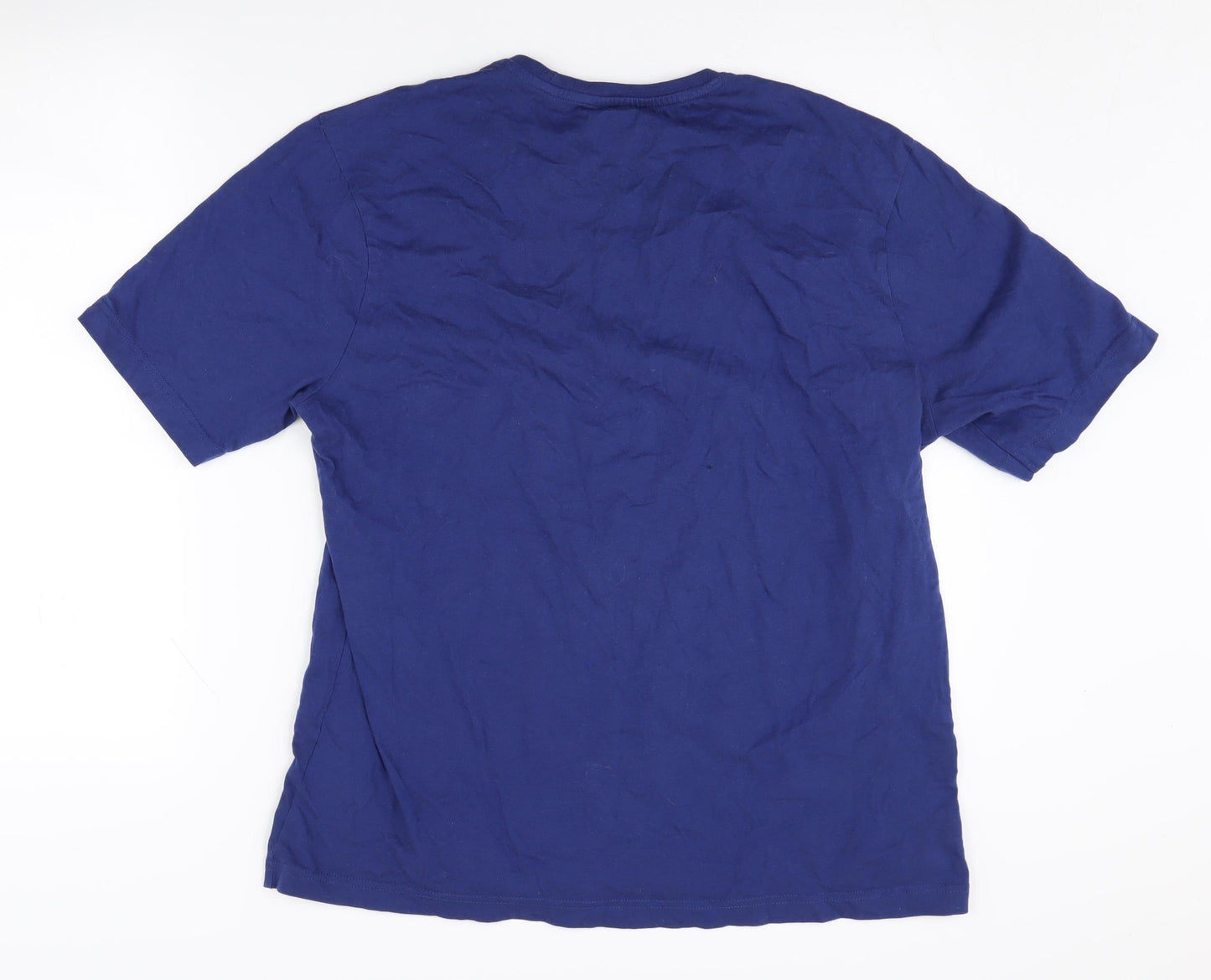 John Lewis Men's Blue Graphic T-Shirt, Medium, Organic Cotton