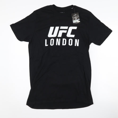 UFC Men's Black M T-Shirt with London Graphic