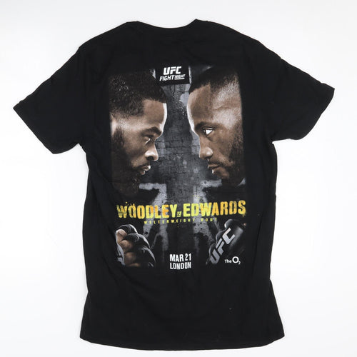 UFC Men's Black M T-Shirt with London Graphic