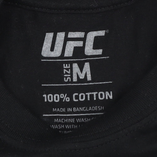 UFC Men's Black M T-Shirt with London Graphic