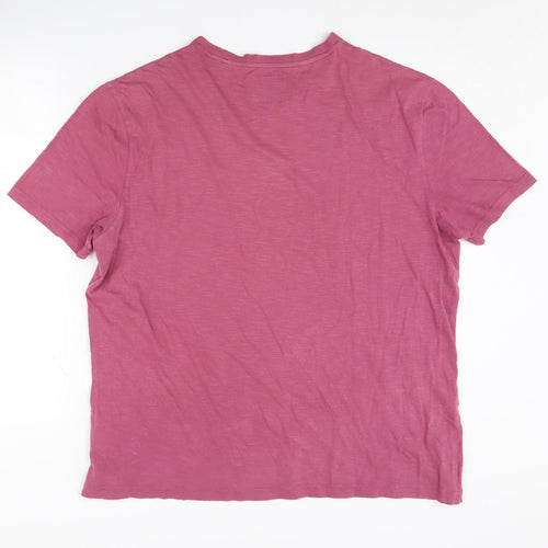 C&A Men's Red Graphic Print T-Shirt XL