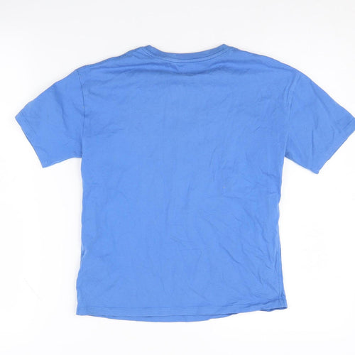 Marks and Spencer Boys Blue Football T-Shirt 9-10 Years