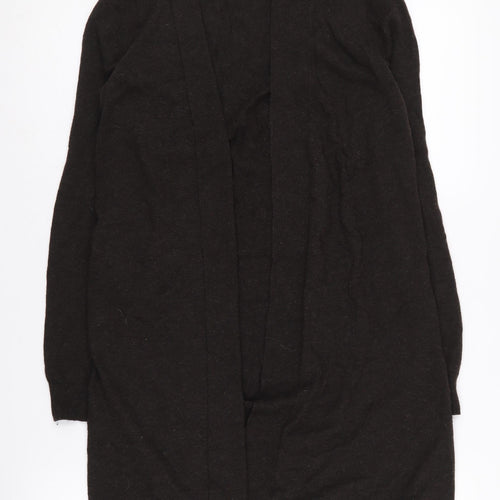 Kem Women's Black XS Open Front Cardigan Wool Blend