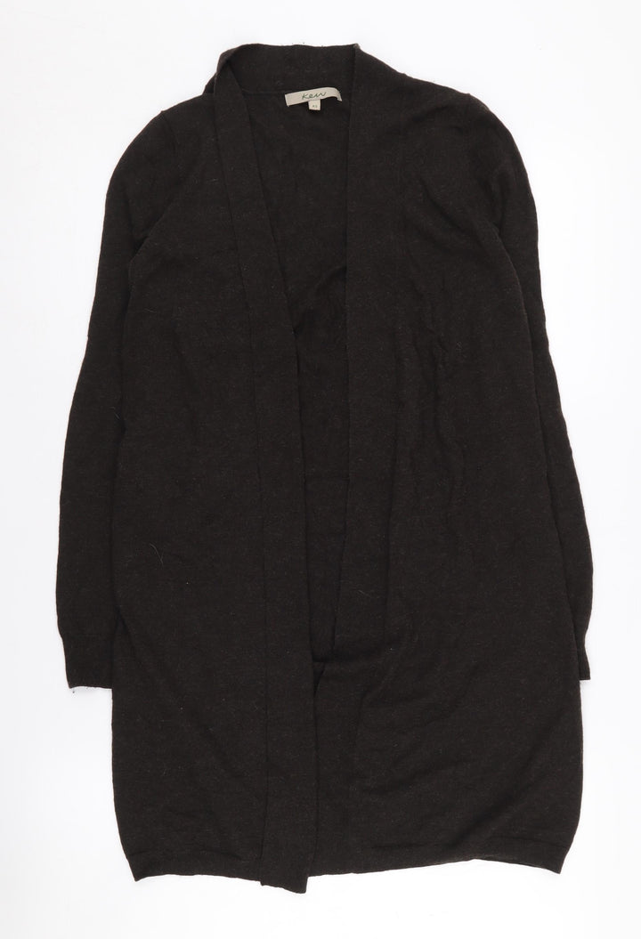Kem Women's Black XS Open Front Cardigan Wool Blend