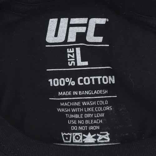UFC Men's Black Sports T-Shirt L