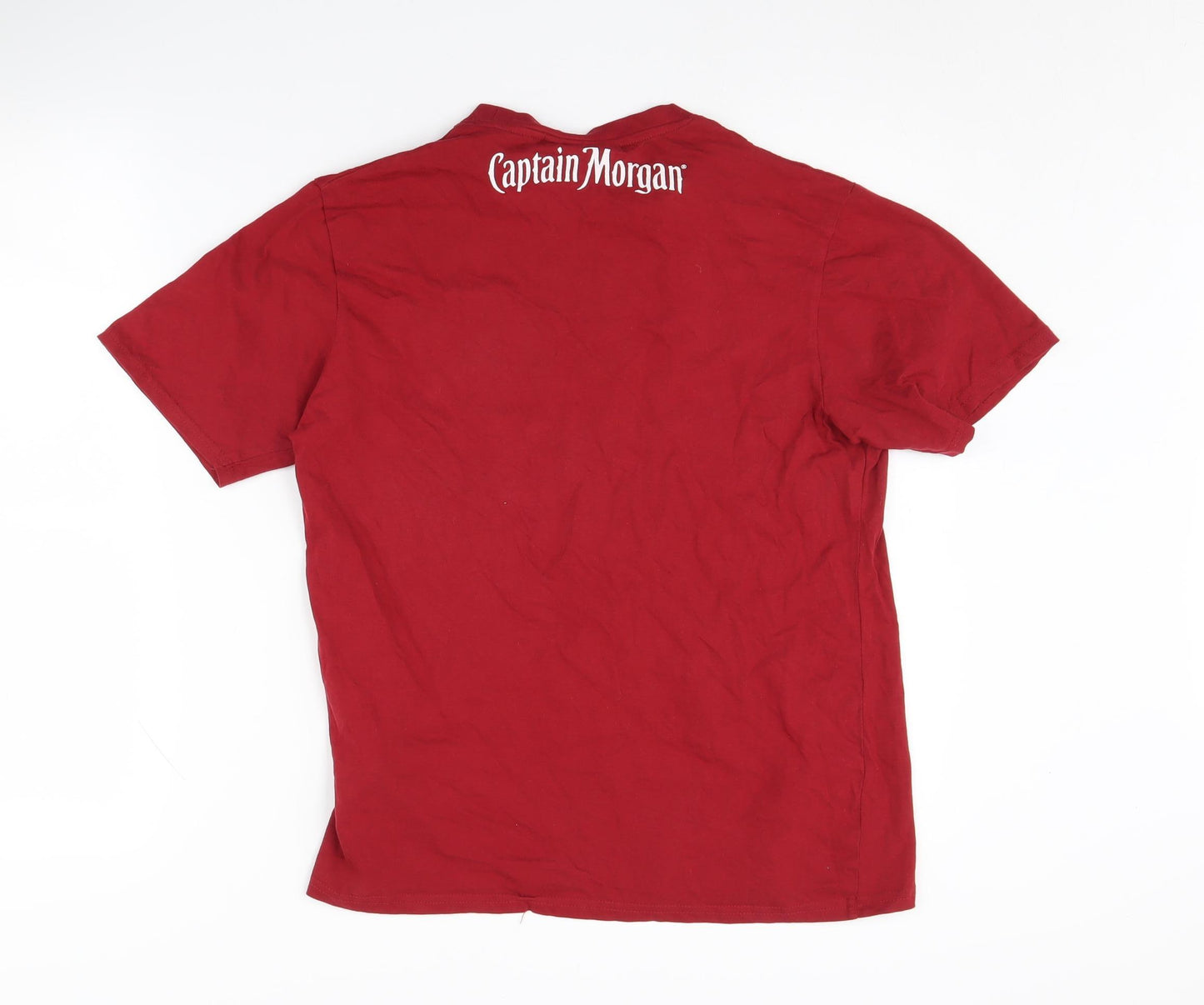 Captain Morgan Men's Red Medium Graphic T-Shirt