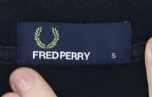 Fred Perry Men's Black Small Polo Shirt with Logo