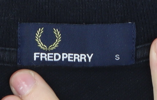 Fred Perry Men's Black Small Polo Shirt with Logo