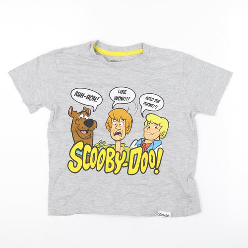 Scooby-Doo Boys Grey Graphic T-Shirt - 7-8 Years