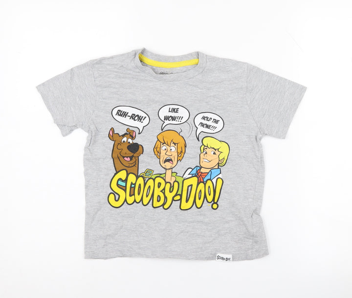 Scooby-Doo Boys Grey Graphic T-Shirt - 7-8 Years