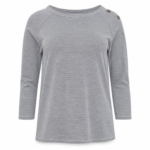 Christian Siriano Women's M Striped Boat Neck Jumper