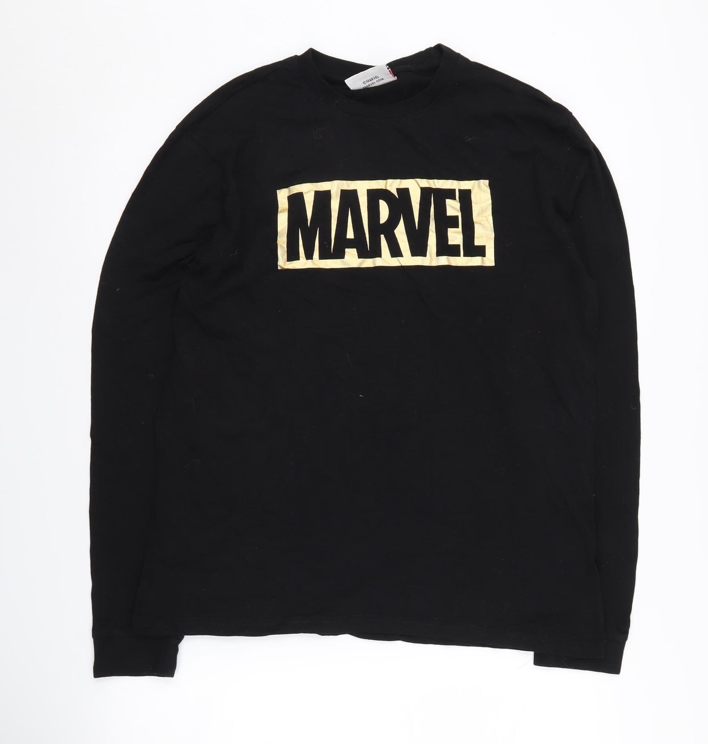 Marvel Unisex Black Cotton Logo Sweatshirt M Casual
