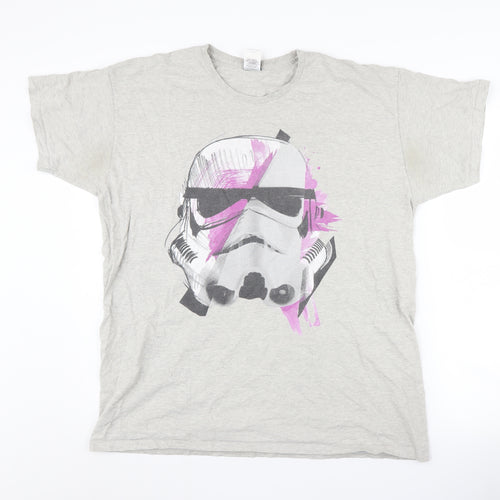 Star Wars Men's Grey 2XL Short Sleeve T-Shirt