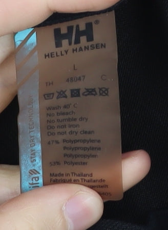 Helly Hansen Black Unisex T-Shirt L - Gym & Training
