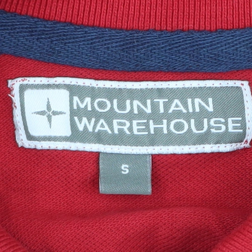 Mountain Warehouse Men's Red Polo Shirt Size S