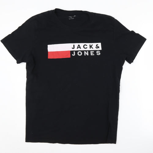 Jack & Jones Men's Black M Graphic T-Shirt