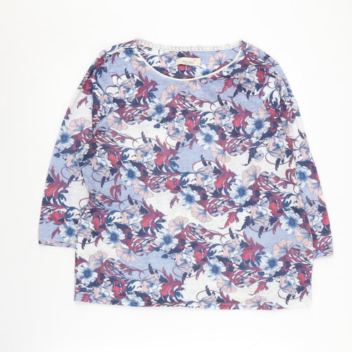Marks and Spencer Women's Multicoloured Floral Jumper, Size 16