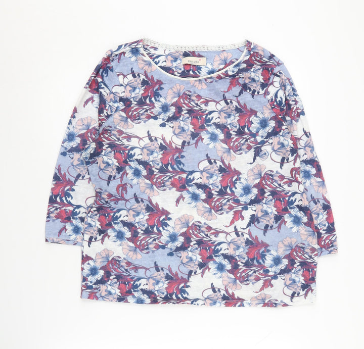 Marks and Spencer Women's Multicoloured Floral Jumper, Size 16