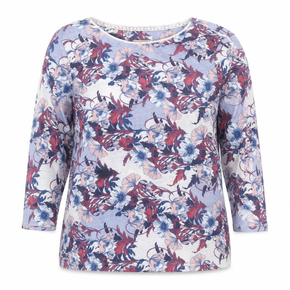 Front view of Marks & Spencer Women's Multicoloured Floral Jumper, size 16