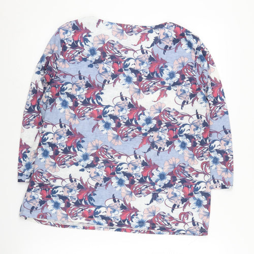 Marks and Spencer Women's Multicoloured Floral Jumper, Size 16