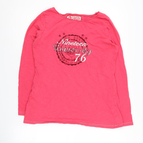 Next Women's Red Long Sleeve Jersey T-Shirt Size 16