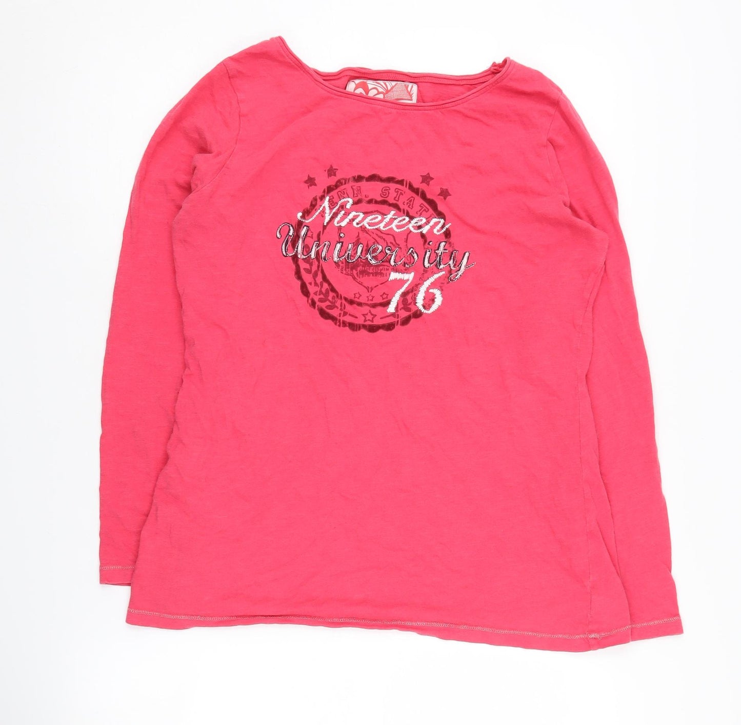 Next Women's Red Long Sleeve Jersey T-Shirt Size 16
