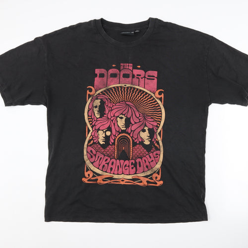 The Doors Black Music Graphic T-Shirt, Men's S