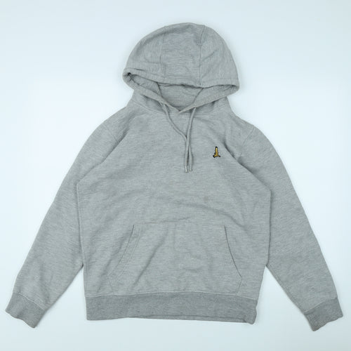 Brave Soul Men's Grey Pullover Hoodie M with Logo