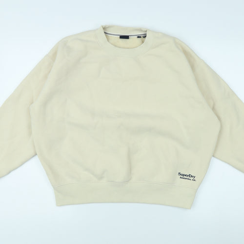 Superdry Women's Beige Pullover Sweatshirt Size 12