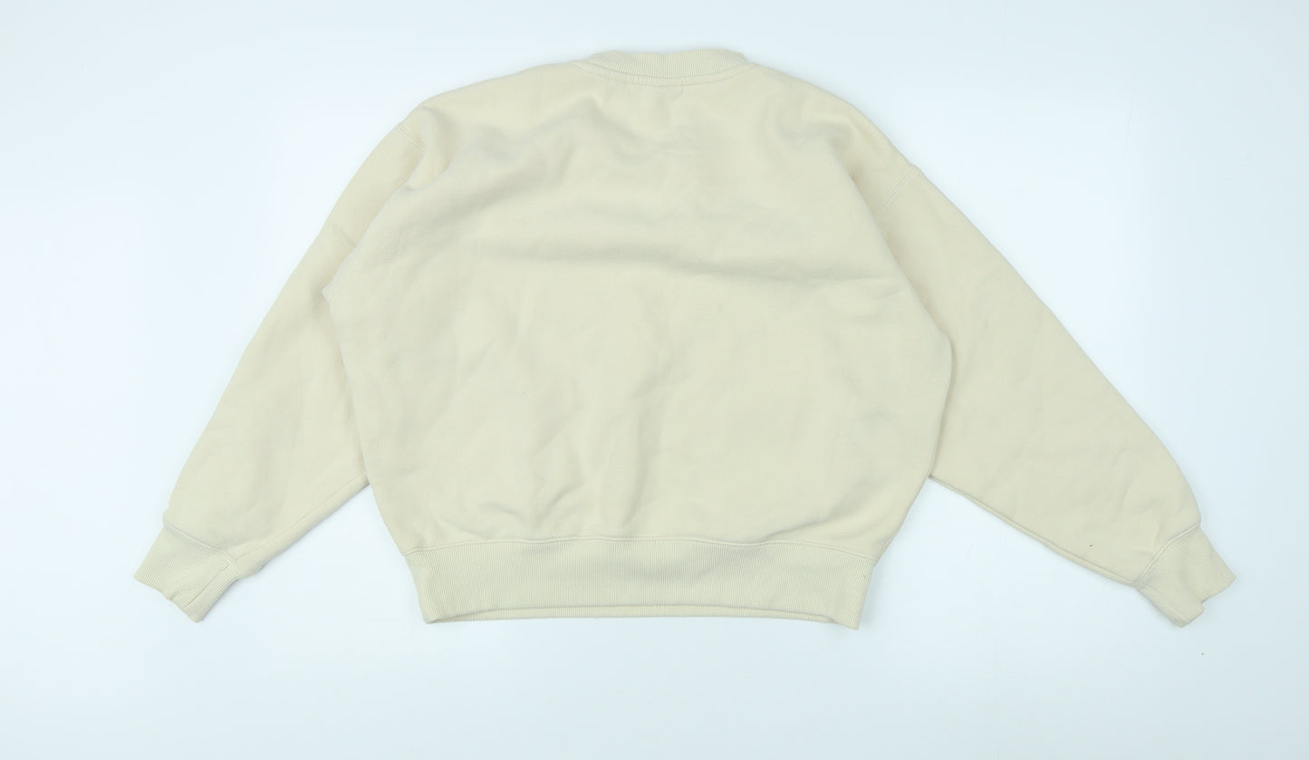 Superdry Women's Beige Pullover Sweatshirt Size 12